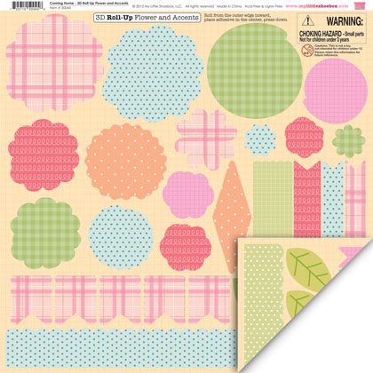 3D Roll-up Flower and Accents - Coming Home